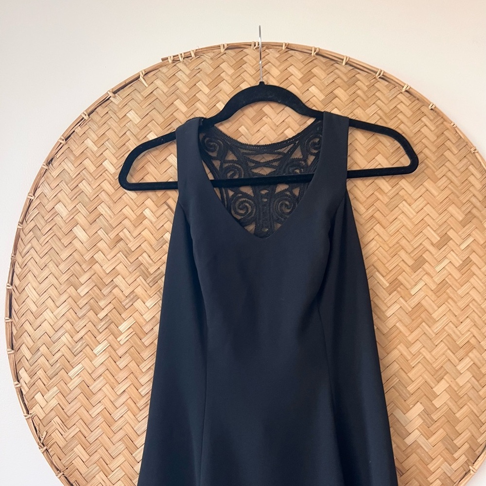 VINTAGE RAMPAGE BLACK Y2K DRESS LACE HALTER BACK COQUETTE WHIMSIGOTH EUC 90’S‎ - Picture 4 of 9